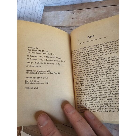 Vintage 1962 Dell Mystery The Yellow Room Mary Roberts Rinehart Classic Crime - Picture 5 of 5
